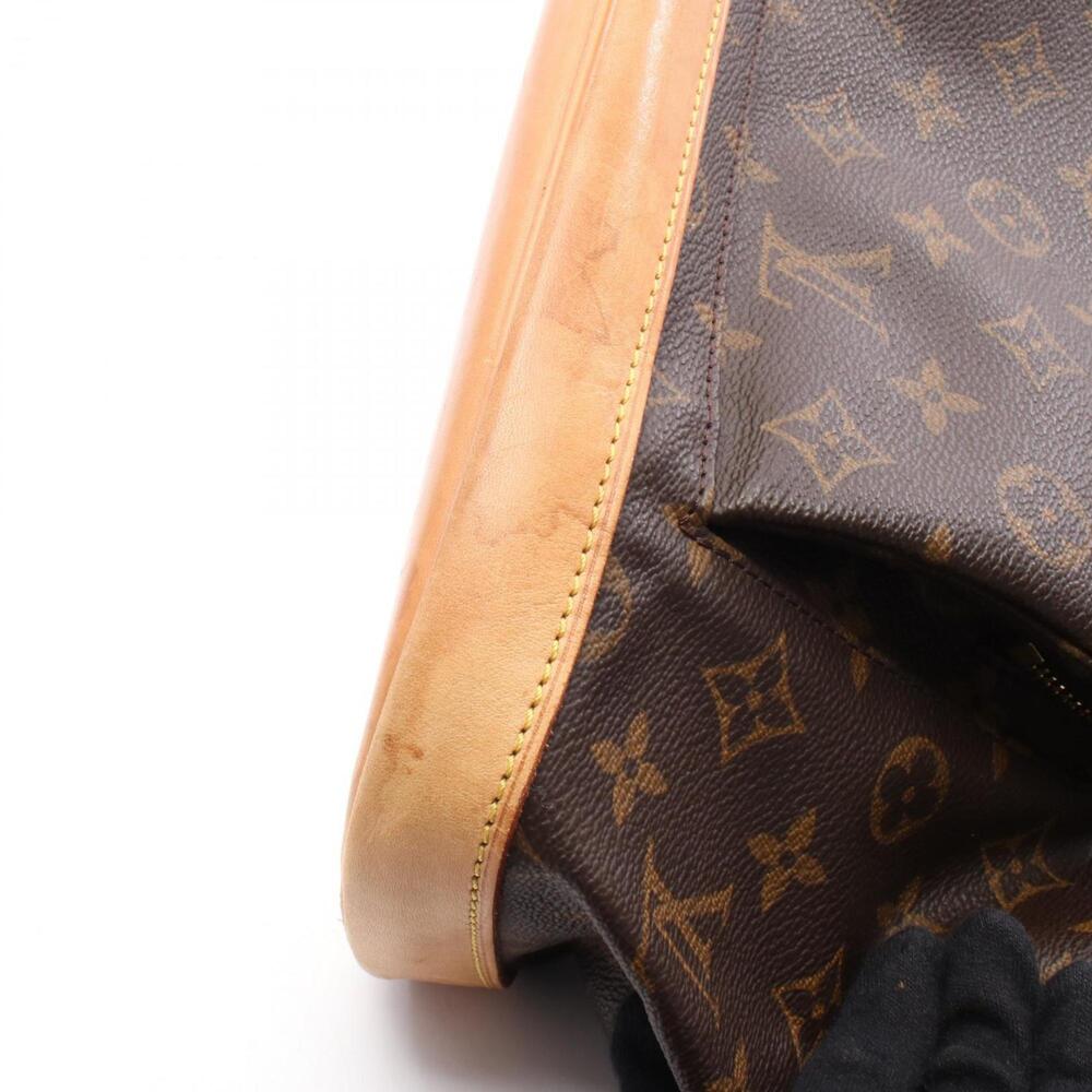 LOUIS VUITTON Authentic Brown Monogram Leather Backpack - Picture 9 of 12
